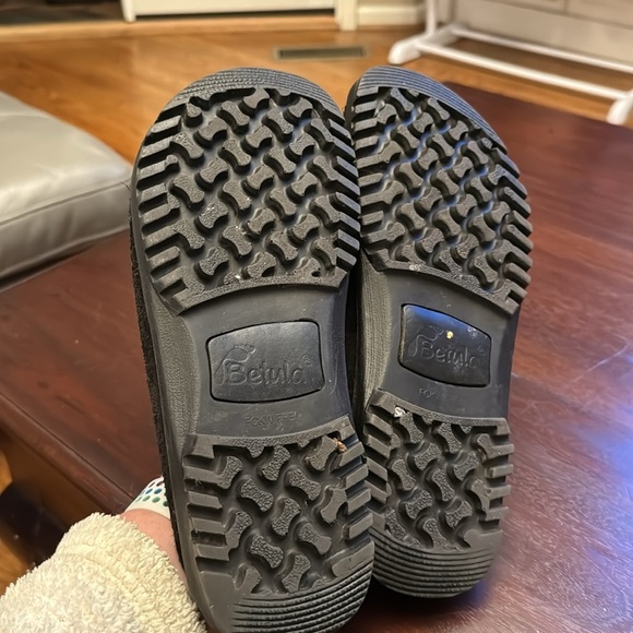 Betula Birkenstock black suede slip on mules size 41 - Picture 3 of 6